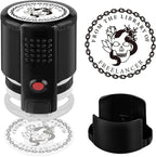 Custom Ink Stamp | Personalized Self Inking Stamp Gifts for Book Lovers, Readers, Teachers | 5 Ink Colors (Design-03)