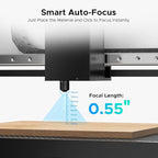OMTech Polar+ 55W CO2 Laser Engraver Cutter, 20"x12" Work Area, 5MP Camera, Dual Rotary Axes, 500mm/s Speed, with Water Pump, Laser Cutting Machine for Wood Acrylic Glass More