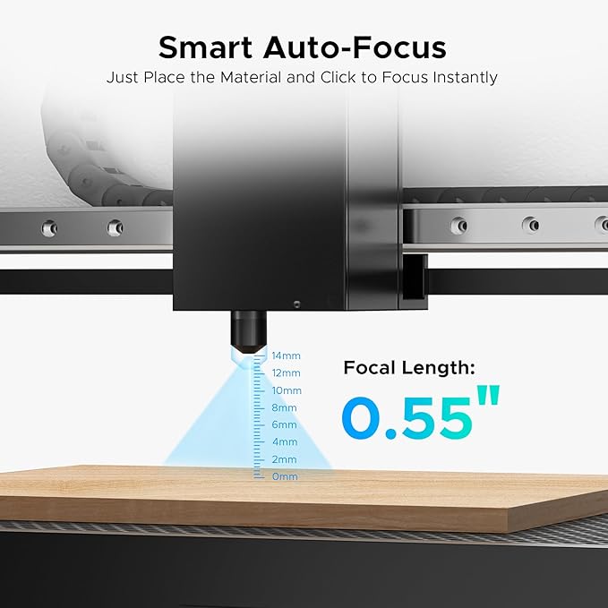 OMTech Polar+ 55W CO2 Laser Engraver Cutter, 20"x12" Work Area, 5MP Camera, Dual Rotary Axes, 500mm/s Speed, with Water Pump, Laser Cutting Machine for Wood Acrylic Glass More