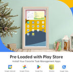 ApoloSign Digital Calendar: Electronic Calendar, Smart Touchscreen Interactive Display for Chore Chart, Family Schedules Planner, Supports All Apps via Google Play (Yellow, 21.5-inch)
