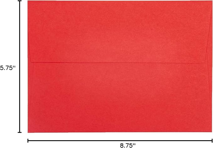 Limited Papers (TM) A9 Envelopes | Bulk Mailing Materials | Ideal for Letters, Invitations, Announcements or Personal Messages | Booklet Style Square Flap, 8.75 x 5.75, 100 Pieces
