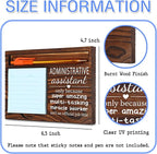 Administrative Assistant Gifts for Women Men, Funny Gift Admin Assistant Idea, Thank You Gifts for Admin Assistant, Administrative Assistant Day Gifts Office Self-Stick Note Pad Holders SD131