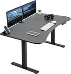VIVO Electric 63 x 32 in Standing Desk, Memory Height Adjustment, 1B Series, Black Top Black Frame, DESK-KIT-1B1B