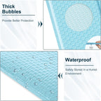 Bubble Mailers A4 Paper Size, 12x10 Padded Envelopes for Shipping, 25 Pack Mailing Packages with Self Seal Adhesive, Waterproof Bubble Envelopes (Light Blue)