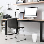 HOLDN’ STORAGE Small Trash Can - Set of 2 Open Top Waste Bin of 1.58 Gallon, Compact Waste Can Perfect for Bathroom, Kitchen, Office, Dorm - Durable Garbage Can - White