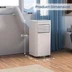 ZAFRO Portable Air Conditioners, 10000 BTU, 3 in 1 Portable AC Unit with Window Kits, Fan & Dehumidifier Modes, Cools up to 450 Sq.Ft, LED Display/Remote Control, 24H Timer for Living Room, Bedroom