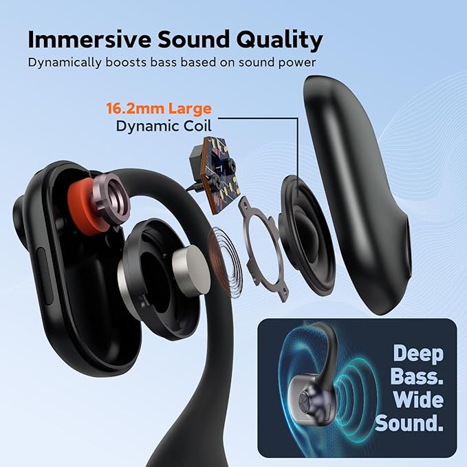 Pilot P200b Pro Wireless Headset with Mic for Work, 50dB Noise Cancelling Headphones with ENC, Bluetooth 5.3 - Wireless Computer Headset for Meetings and Calls