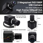 SVPRO 2.8-12mm Manual Zoom Lens 1080P Full HD Webcam Wide Angle Portable PC Computer USB Camera for Streaming with CMOS OV2710 Sensor for Windows,Android,Linux, MAC OS,1/4 Inches Screw Mount