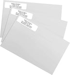 White Personalized Return Address Labels Without Dispenser - Roll of 250 Custom Stickers