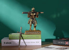 King's Guard Knight Pen Holder Pen Stand Desk Organizers and Accessories Resin Pencil Holder as Gift with a Metal Sword Letter Opener for Office and Home (Bronze(Plating))