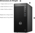 Dell OptiPlex Desktop Computer, 7020 Tower Dekstop PC, 12th Gen Intel 4-Core Processor (Beats Core i7-9700), 16GB DDR5 RAM, 512GB PCIe SSD, DVDRW, WiFi Adapter, RJ-45, Keyboard & Mouse, Windows 11 Pro