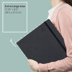 POPRUN Academic Planner 2025-2026, 8.5'' x 11.25'', Quarter-Hourly Appointment Book (July 2025-June 2026) with PU Leather Soft Cover, Dual Pockets, Monthly Tabs, 100GSM Thick Paper - Forest Green