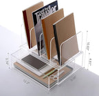 Desk Organizers and Accessories, Acrylic Desk Organizer with Drawer, Office Supplies Organization Storage, Clear Acrylic File Organizer for Desk - 1 Pack