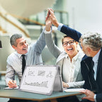 H-Qprobd Small Dry Erase White Board - 16"x 12" Double Sided Mini Foldable Magnetic Desktop whiteboard for Kids Drawing, Teacher Instruction and Meeting Discuss