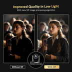 NexiGo PTZ Camera 20X Optical Zoom with PoE HDMI/3G-SDI/USB/LAN IP Streaming Outputs, Auto AI Tracking for Video Conferencing Live Streaming Meeting Church Services Worship Skype Zoom Teams OBS