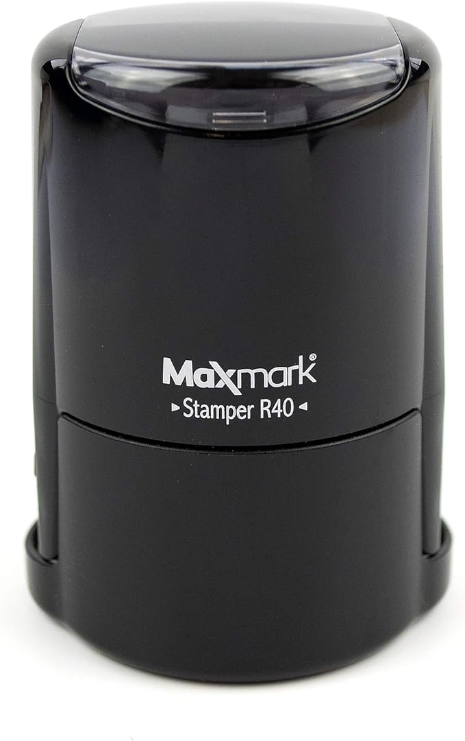 Round Notary Stamp for State of Louisiana- Self Inking Stamp - Top Brand Unit with Bottom Locking Cover for Longer Lasting Stamp - 5 Year Warranty