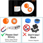 KIZZBY Magnetic Glass Dry Erase Board - Large Black Whiteboard for Wall 72"x48" Frameless Black Board for Office, Home & School