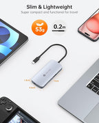 USB C Hub, 9 in 1 USB C Multiport Adapter with 4K@60Hz HDMI, 5 USB Ports, 100W PD, SD/TF USB C Adapter, USB C to HDMI Adapter, USB C Dock for MacBook Pro/Air, HP, DELL, Lenovo, ASUS Laptops NOVOO