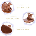 4PCS Resin Pen Holders Wizard Magic Wand Display Stands Mini Holders for Pencil Desk Decor Collection, 2.8'' L×1.1'' W× 0.9'' H, Rosegold