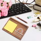 Educational Assistant Sticky Note Holder, Educational Aide Appreciation Gifts, Teacher's Day Thank You Gifts for Assistant Teacher, Back to School Gifts Desk Self-Stick Note Pad Holders TZP59