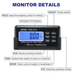 Charmline 660lbs x 0.2oz High Accuracy Digital Postal Scales, Shipping Scale with 15x12 Stainless Steel Platform, Heavy Duty Scale for Packages/Small Business/Postage/Luggage