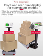 660 lb Industrial Platform Scale Weight Shipping Scale 0.1 LB Accuracy Postal Scale for Packages Luggage Weighing with Price Computing Counting Kg/LB Switching LCD Display