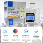 Employee Time Clocks for Small Business, Auto-Align Time Clock Punch Machine with 50-Piece Time Cards, Two Security Keys, and One Ink Ribbon Cartridge