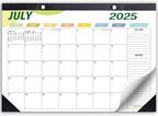 Desk Calendar 2026 Wall Calendars, July 2025 - December 2026 Monthly Planner Paper Office Desktop 17"X 12", 18-Months, Planning and Organizing Home, School, Office, Holiday, Vacation