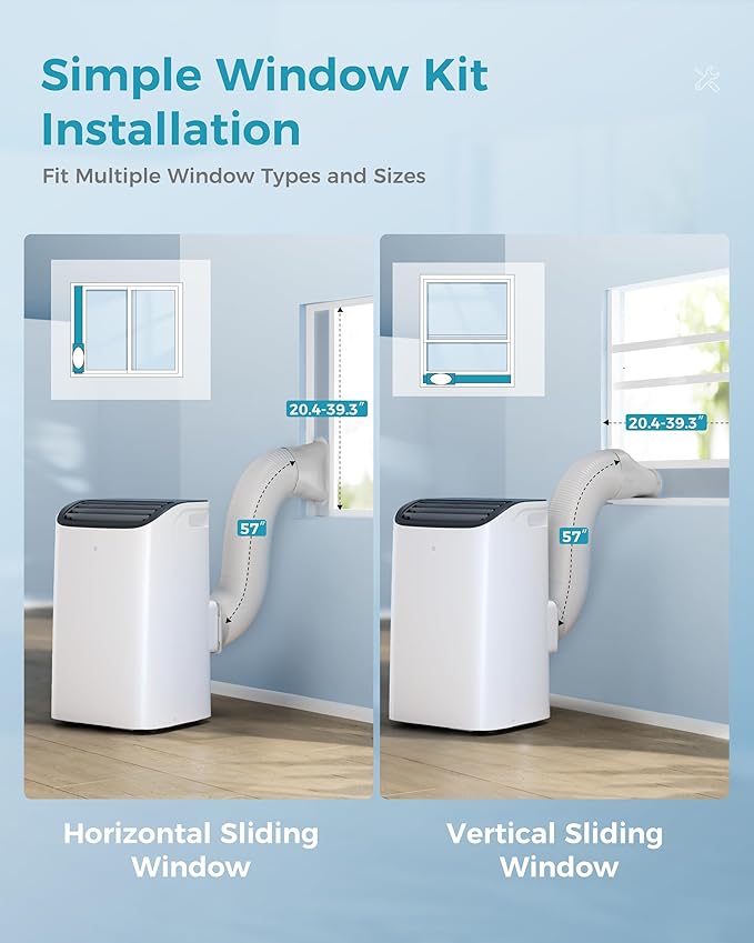 EUHOMY Portable Air Conditioners, 14000 BTU Portable AC Unit up to 700 Sq.Ft, 4-in-1 Portable Air Conditioner with Cool,mDehumidifier, Fan, Sleep Mode, 24H Timer, Remote, for Apartment, RVs, Bedroom