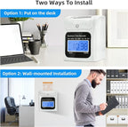 Employee Time Clocks for Small Business, Auto-Align Time Clock Punch Machine with 50-Piece Time Cards, Two Security Keys, and One Ink Ribbon Cartridge