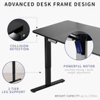 VIVO Electric 71 x 30 in Standing Desk, Memory Height Adjustment, 1B Series, White Top Gray Frame, DESK-KIT-1G7W