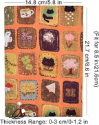 BLBMH Cute Book Covers for Paperbacks Handmade Bookcover Fit for 5.5x8.5 inch Adjustable Fabric Softcover Protector for Women Book Lovers Gifts - XC Yellow 8.5in