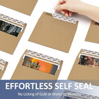 ValBox A1 Invitation Envelopes 100 Qty - 3.5 x 5" Brown Envelopes Self Seal for Invitations, Wedding, Baby Shower, Small Gift Cards, Thank You Notes, RSVP - 5.125 x 3.625 Inches