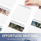 ValBox A2 Invitation Envelopes 100 Qty 4.375x5.75" White Envelopes Self Seal for Invitations, Photos, Wedding, Announcements, Thank you Notes, RSVP, Greeting Cards | 4-3/8 x 5-3/4 Inches(A2)