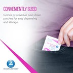 Dynarex BZK Antiseptic Towelettes, 5" x 7", Disposable and Premoistened, Individually Wrapped, 1 Case | 10 Boxes of 100 Dynarex BZK Antiseptic Towelettes (Packaging May Vary)