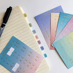 10 Sheets Monthly Adhesive Index Tabs Colorful Monthly Separator Tabs for Office Study Planners Organizations (Summer)