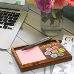 vizuzi The Power of Yet Mental Health Sticky Note Holder, Therapy Office Decor, DBT Growth Mindset Gifts for School Counselor Women Men Psychologist Therapist Self-Stick Note Pad Holders ZSS43