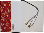 BLBMH A5 Book Cover for Paperbacks- Adjustable Fabric Book Sleeve Cover Protector Fit for 5.5x8.2 inch Hardcover Softcover Book Novels Notebook -Red Cherry Blossoms