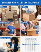 Packing Tape, 36 Rolls Clear Packing Tape 2 Inches Wide, 65 Yards Per Roll, for Shipping Tape, Packaging Tape, Moving Tape & Sealing Tape.