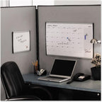 Quartet Dry Erase Board, Magnetic, 24" x 14", Whiteboard, Cubicle, Arc, Aluminum Frame (ARC2414)