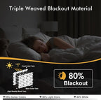 MIULEE Cream Beige Blackout Curtains for Bedroom Living Room 84 Inches Long 2 panels, Thermal Insulated Room Darkening Drapes Solid Grommet Top Noise Reducing Light Blocking Window Curtains 40x84 Inch