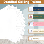 40 Sheets White Cardstock 8.5 x 11 Printer Paper, 200gsm/75lb Premium Craft Paper Card Stock for DIY Card Making, Greeting Cards, Business Cards, Invitations, Certificates, Menus, Wedding