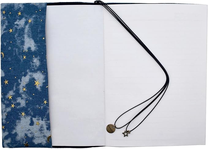 BLBMH A5 Book Covers for Paperbacks Book Cover Fit for 5.5x8.3 inch Adjustable Book Sleeve Cover for A5 Diary Books Fabric Softcover Protector for Notebook - Denim