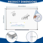S SWANCROWN Magnetic Whiteboard 36x24 Inches Hanging Dry Erase Board, Large White Board for Wall, Planning, Displaying for Home, Office and School 2'x3'