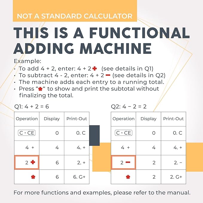 CATIGA New & Upgraded 2025 Printing Calculator Adding Machine 10 Key, Desktop Home Office Calculator with Paper Roll Print Out, Accounting Business Finance