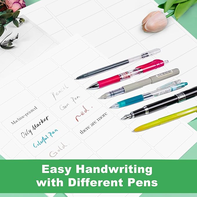 Address Labels 1" x 2-5/8", 15000 Printable Labels for Mailing, Envelopes, Laser/Inkjet Printer, 8.5"×11" White Label Stikcers Paper 30 Up Blank Label Per Sheet,(500 Sheets)