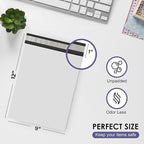 White Poly Mailers 9x12 Inch | Strong Adhesive Self-Seal mailer Bags | Tamper, Tear, Water Resistant Shipping Envelopes | Thick Strong Material Polymailer Bags Clothing Bag | 1000 Pack Bulk