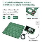 Shipping Scale,440lbs/10g High Accuracy Digital Postal Scale, Durable Alloy Steel Platform, Heavy Duty Scale for Packages, Postage and Luggage, with Hold&Tare function, batteries&USB Powered