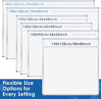 SWANCROWN White Board Dry Erase 60 x 36 Inches, Large Whiteboard for Wall with Thick Aluminum Frame, 5' x 3' Magnetic Whiteboard with Long Marker Tray & Magnetic Pen Holder for Office & Home