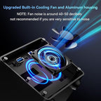 3 Bay Hard Drive Enclosure with Cooling Fan for 2.5“/3.5" SATA HDD/SSD with USB A/C 3.0, Support 60TB, Hot Swappable, Daisy Chain Expansion, Tool-Free HDD Enclosure, DAS(NO RAID/NAS)